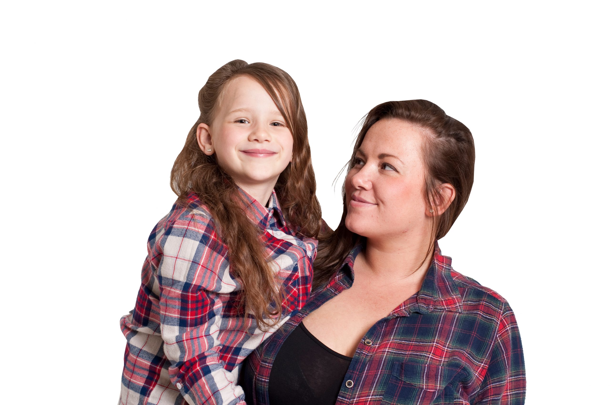 A young woman and her daughter