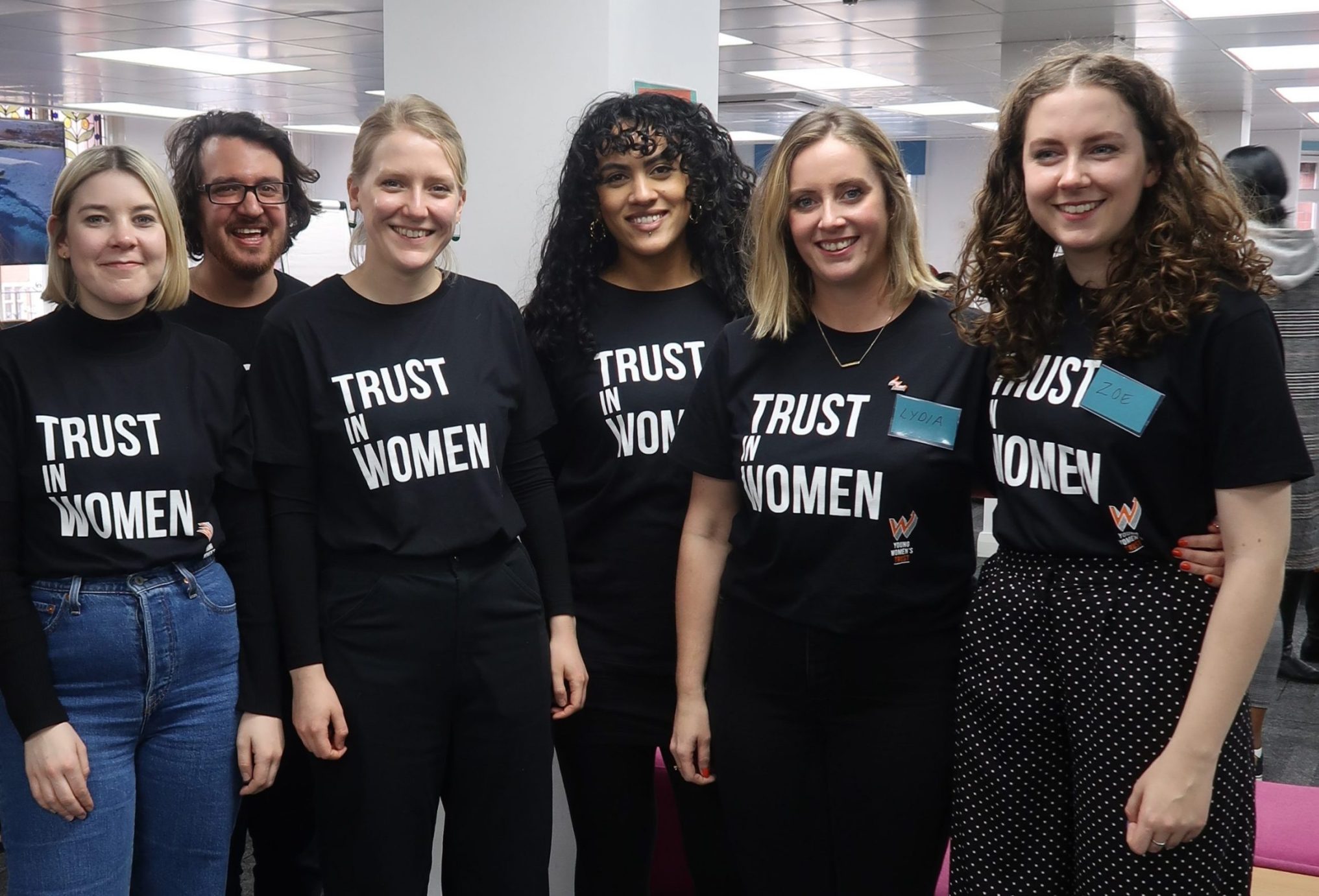 Members of the Young Women's Trust team at an event