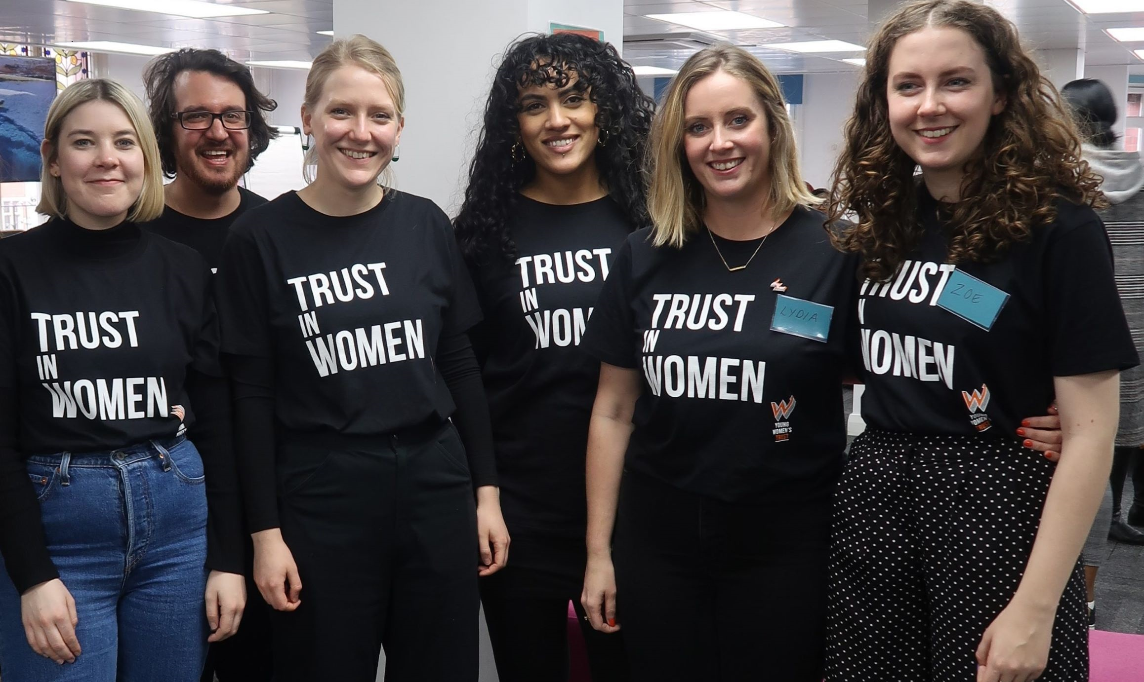 Young Women's Trust team at an event