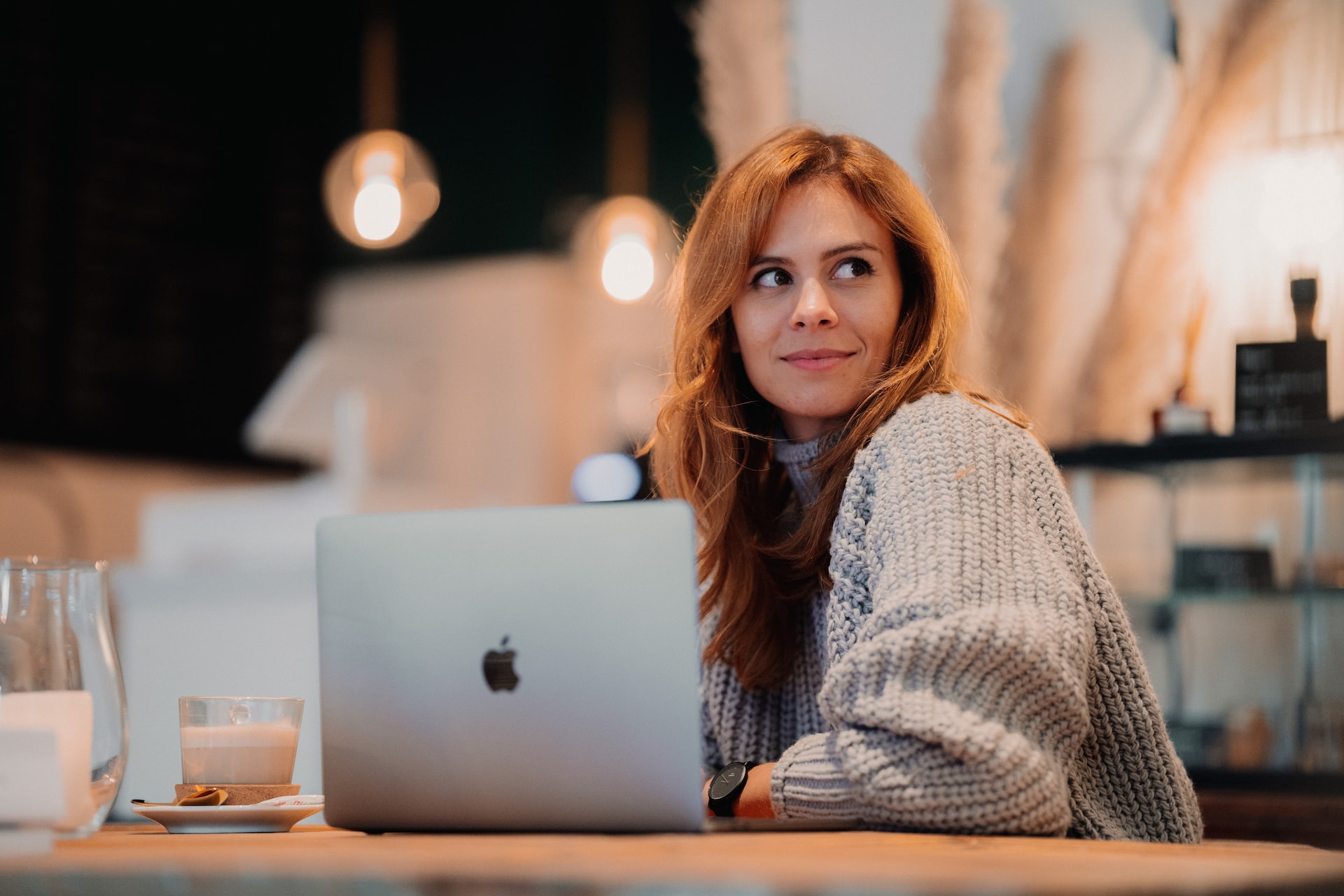 Young woman on her laptop