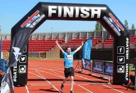 Gateshead Half Marathon finish