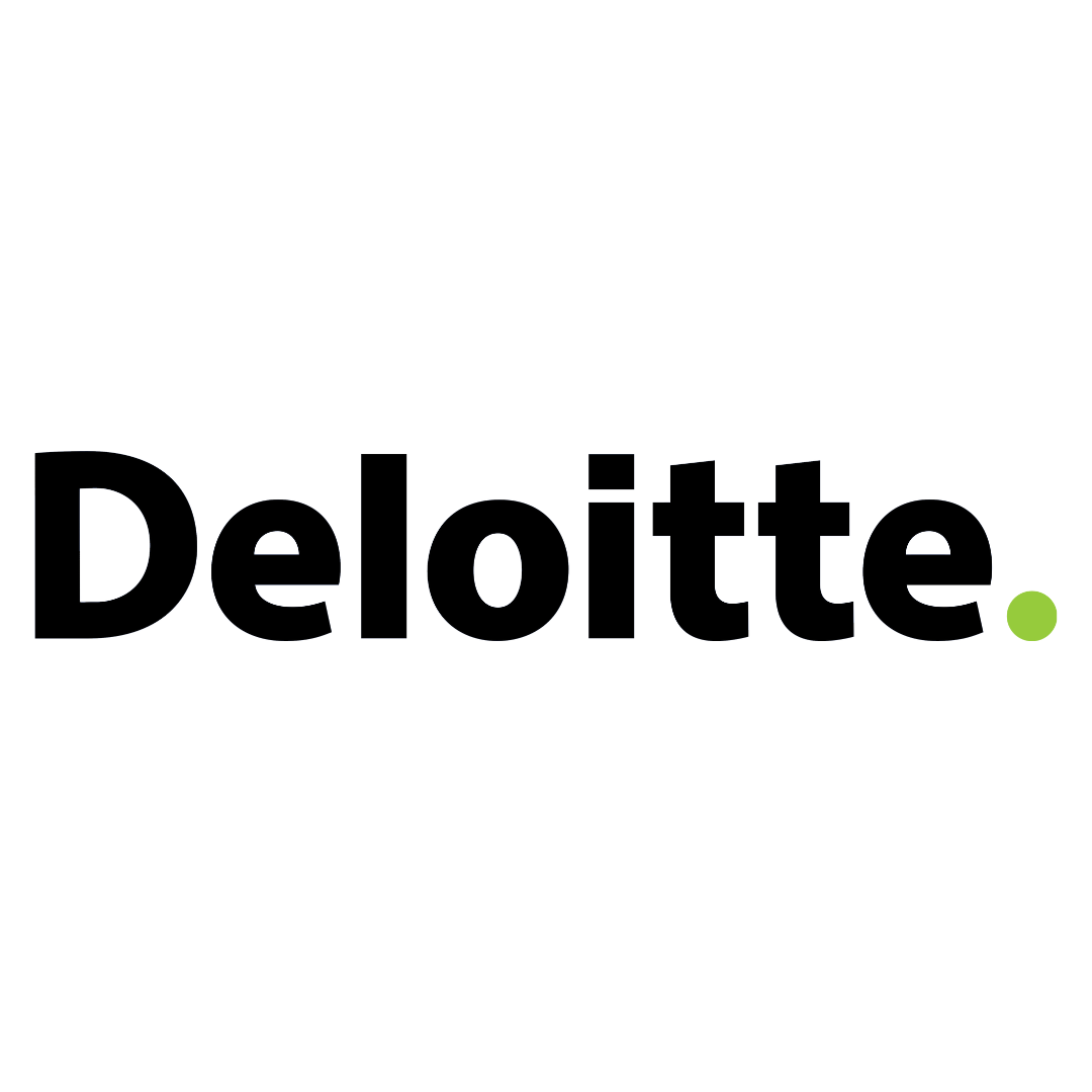 Deloitte logo in black and lime green
