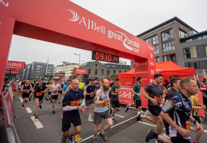 Group of runners taking part in the Great South Run